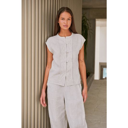 Jaya Top | Sand | Naturals