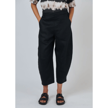 Olga Linen Pant | Black