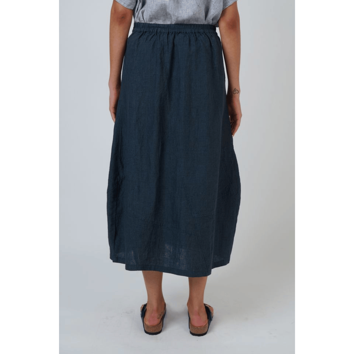 Zahrann Skirt | Gunsmoke | Naturals O&J