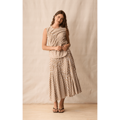 In Stitches Skirt | Biscotti Check