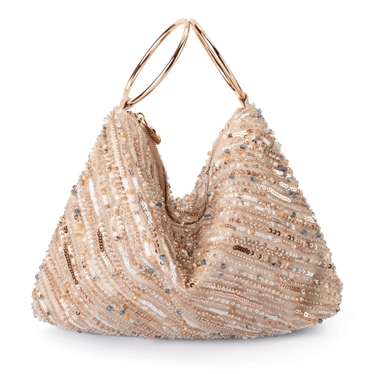 Dion Ring Handle Bag | Champagne