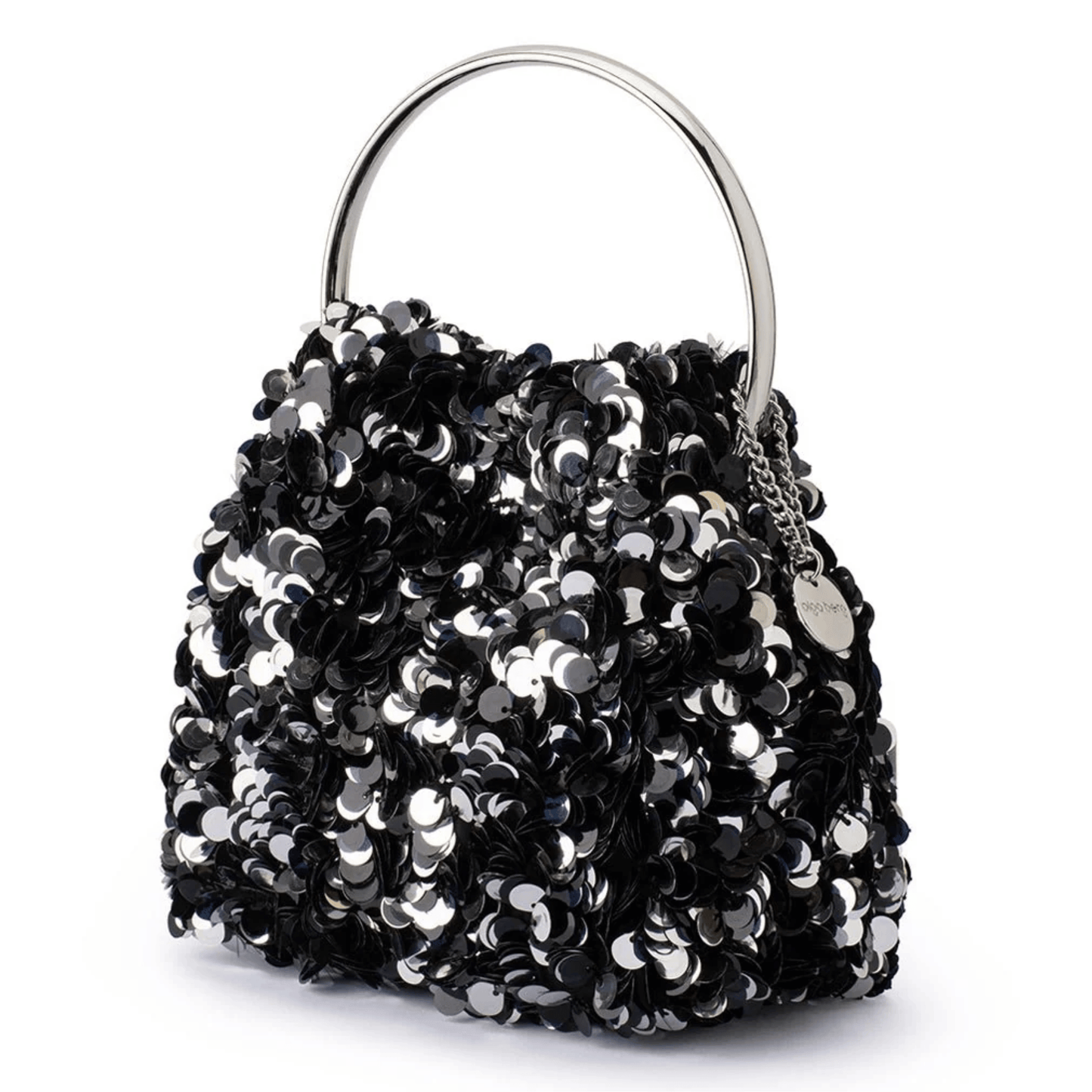 Sharma Sequin Pouch | Black