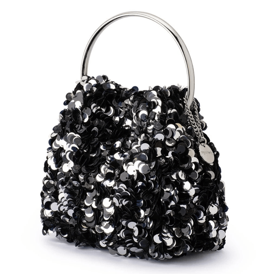 Sharma Sequin Pouch | Black
