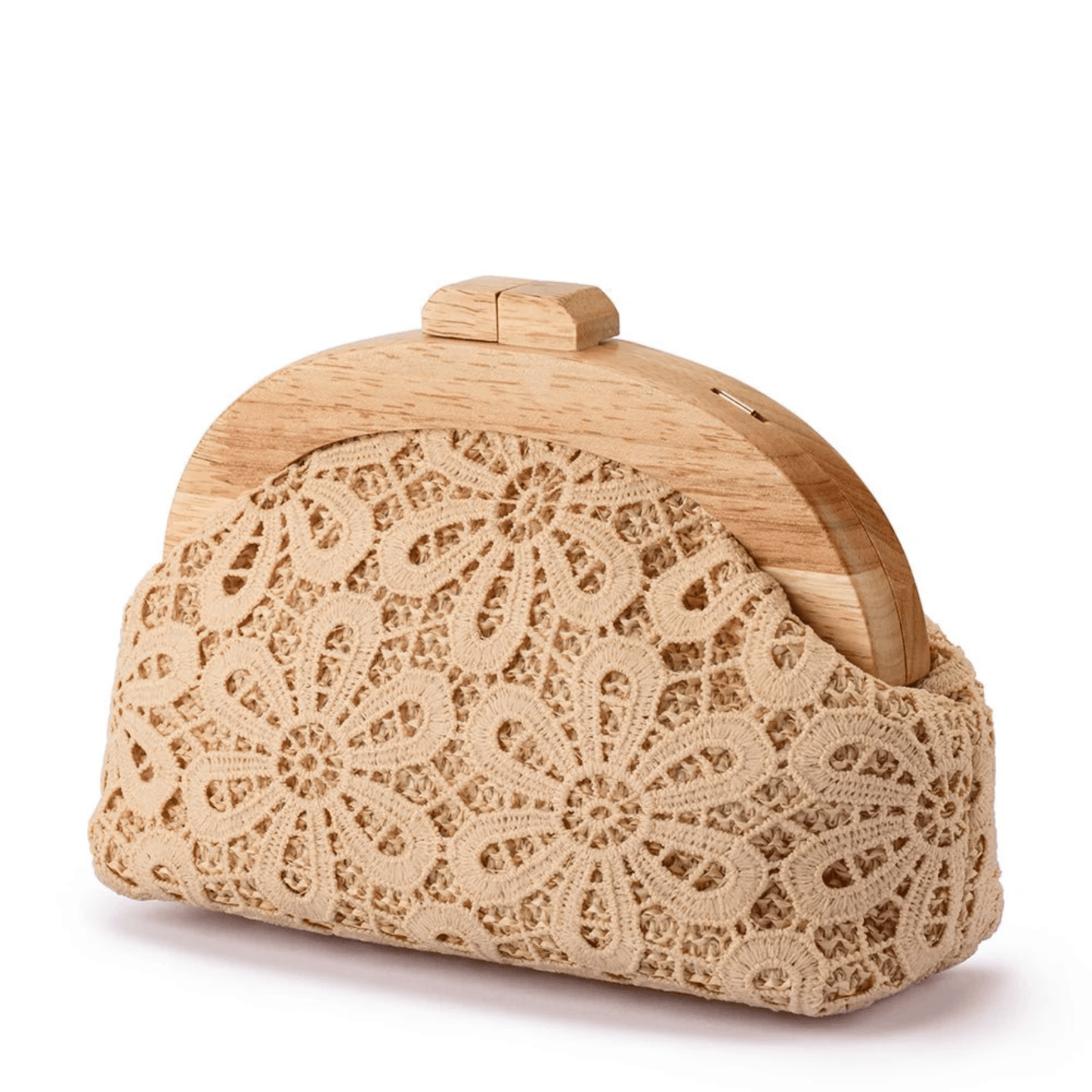 Bonnie Lace Clutch | Natural