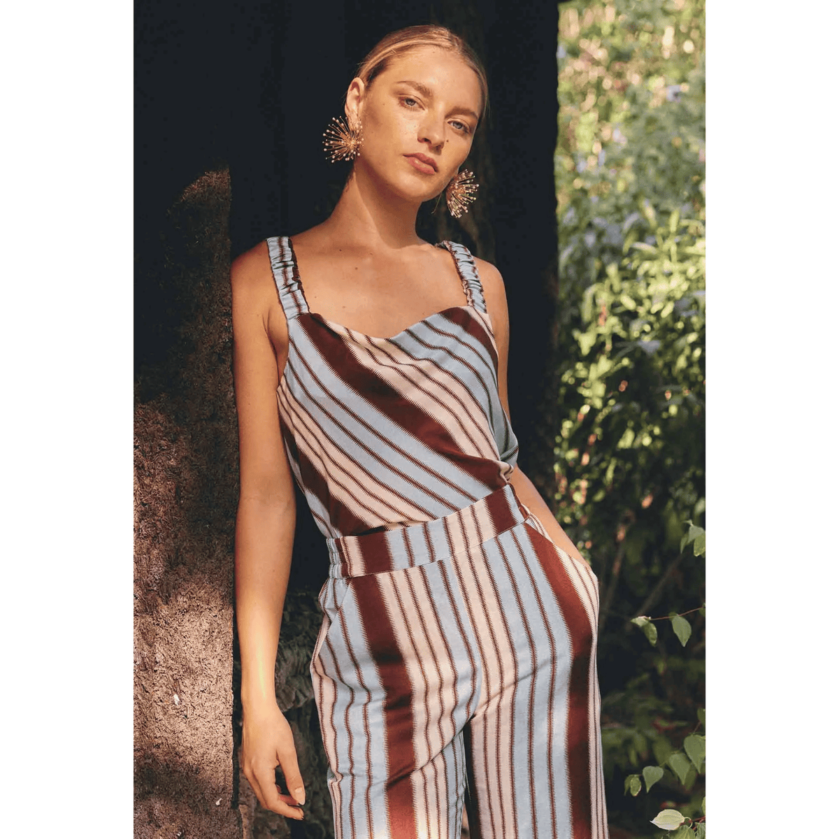 Delray Reversible Tank Top | Iridescent Stripe - OnceWas
