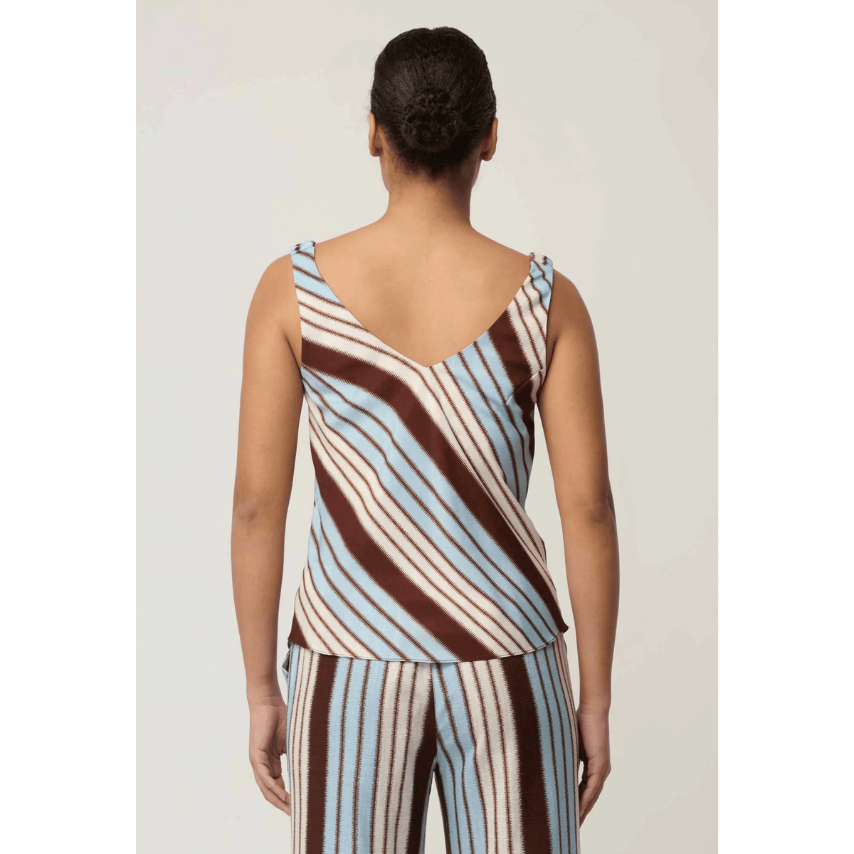 Delray Reversible Tank Top | Iridescent Stripe - OnceWas