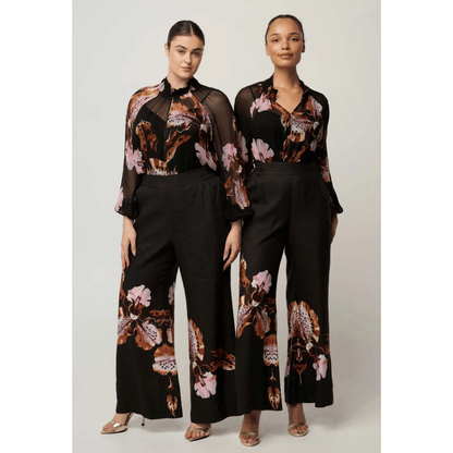 Petite Willow Linen Pant | Sunset Orchid - OnceWas