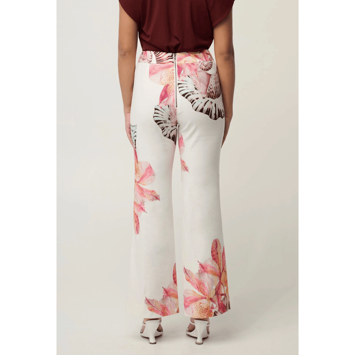 Kelsey Linen Pant | Nautilus Bloom | Once Was
