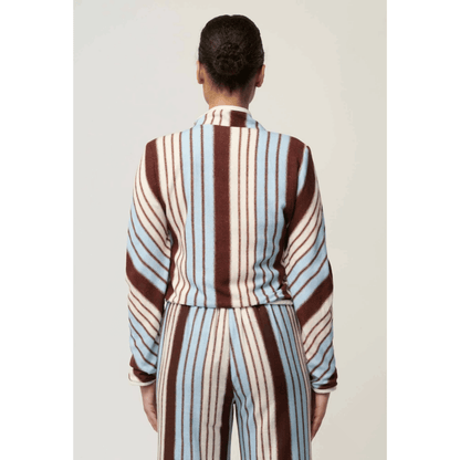 Delray Reversible Jacket | Nautilus Bloom/Iridescent Stripe - OnceWas