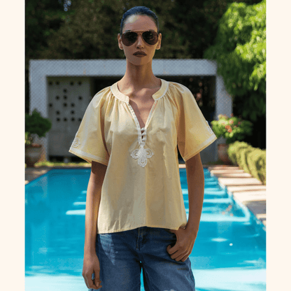 Foxglove Top | Buttermilk