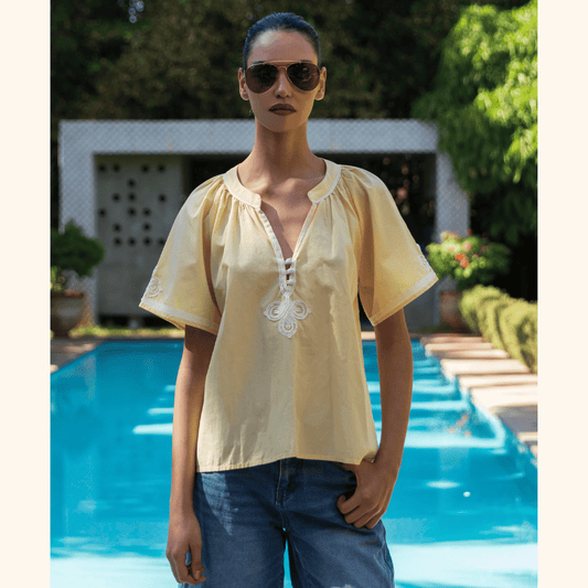 Foxglove Top | Buttermilk