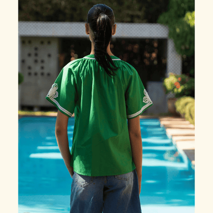 Foxglove Top | Leaf Green