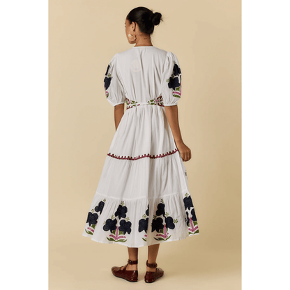 Alcaraz Maxi Dress | White | Rubyyaya