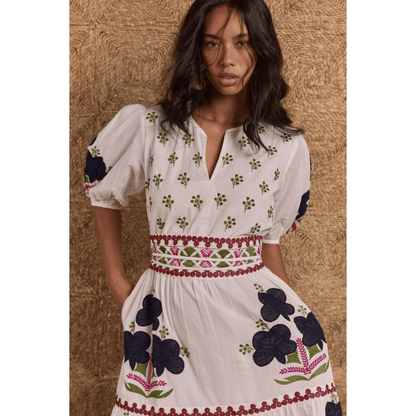 Alcaraz Maxi Dress | White | Rubyyaya