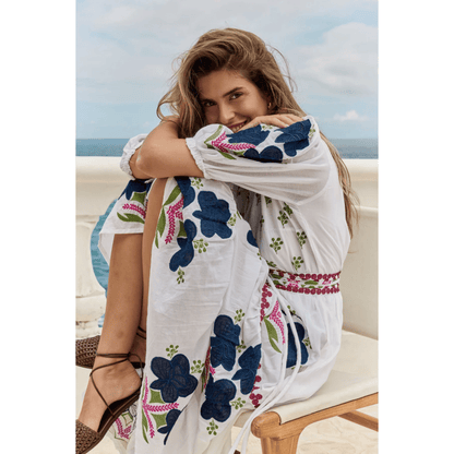 Alcaraz Maxi Dress | White | Rubyyaya
