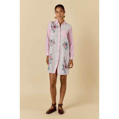 Lara Shirtmaker Dress | Pink | Rubyyaya