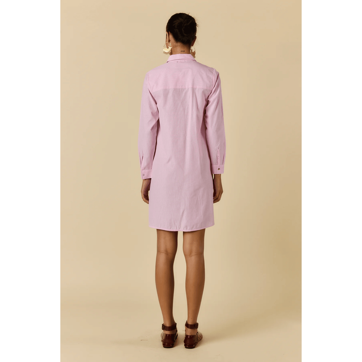 Lara Shirtmaker Dress | Pink | Rubyyaya
