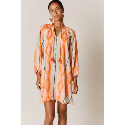 Zeinert Tunic Dress | Orange | Rubyyaya