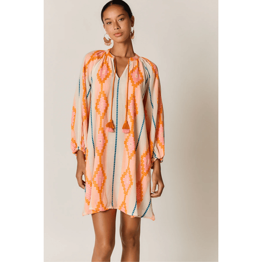 Zeinert Tunic Dress | Orange | Rubyyaya