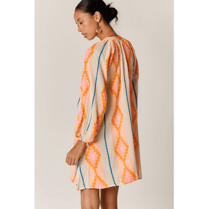 Zeinert Tunic Dress | Orange | Rubyyaya