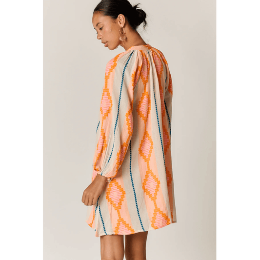 Zeinert Tunic Dress | Orange | Rubyyaya