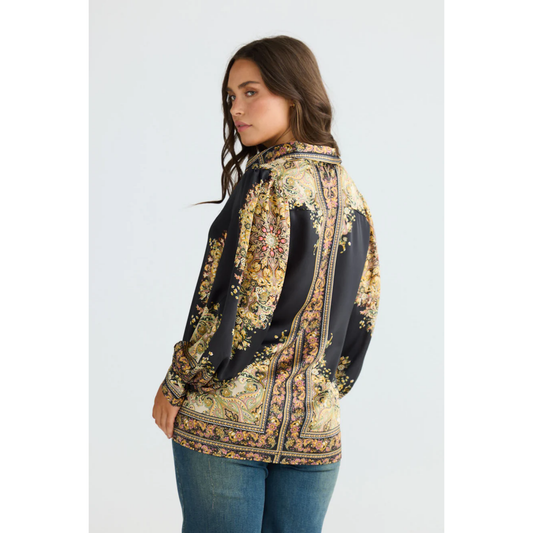 Rune Shirt | Black Paisley