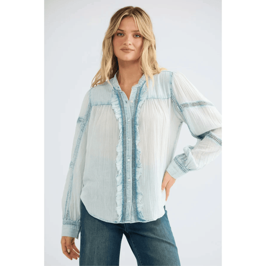 Amira Shirt | Powder Blue | Talisman