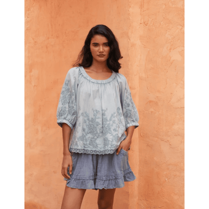 Thistle Top | Powder Blue | Talisman