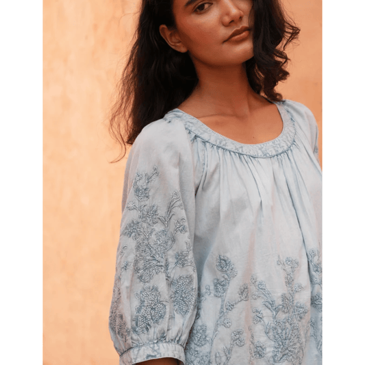 Thistle Top | Powder Blue | Talisman