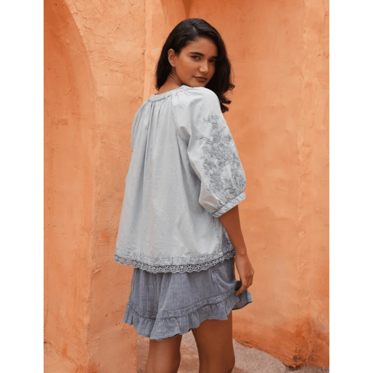 Thistle Top | Powder Blue | Talisman