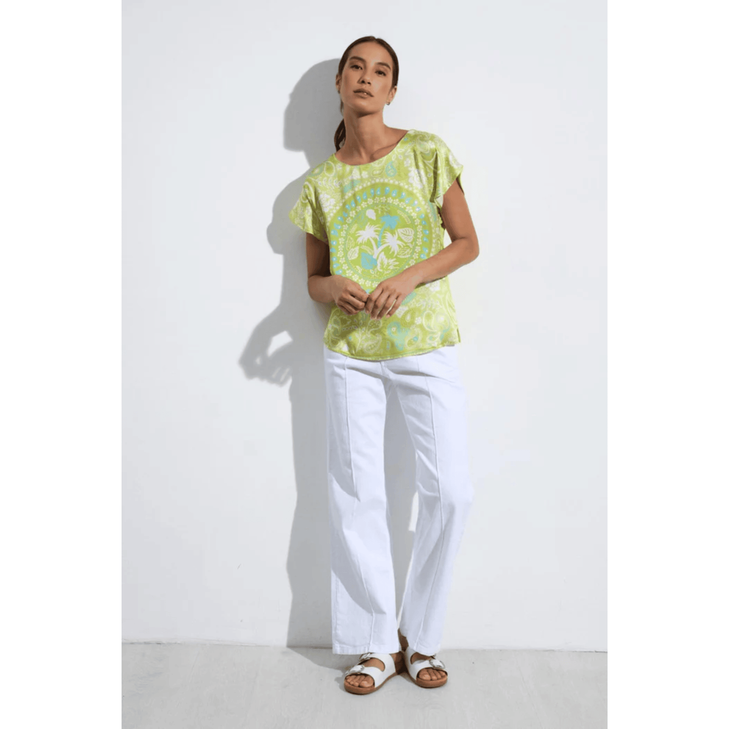 Nelida Top | Lime