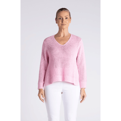 Mittason Knit Top | Candy Pink
