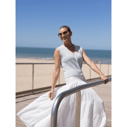 Berrima Knitted Vest | Seafoam