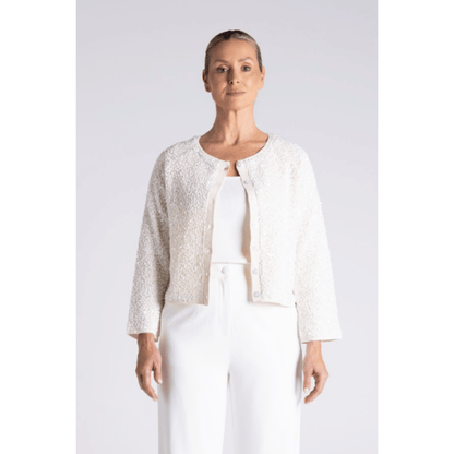 Roxy Sequin Cardigan | Milk
