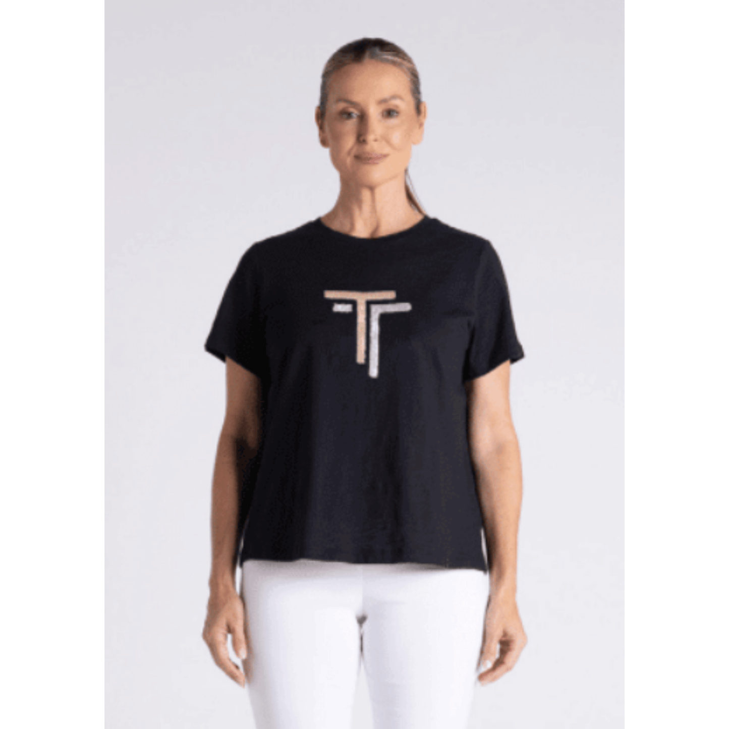 Milly Crew Neck T-Shirt | Black