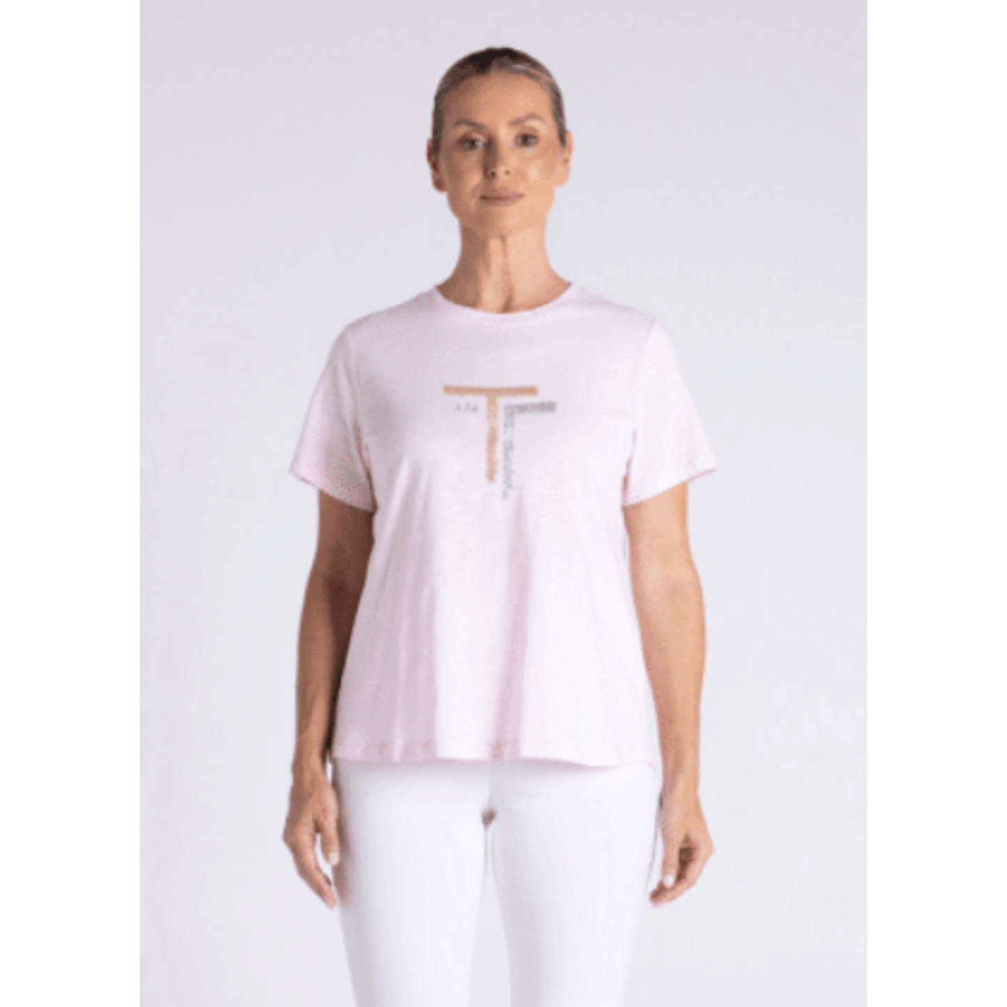 Milly Crew Neck T-Shirt | Soft Pink