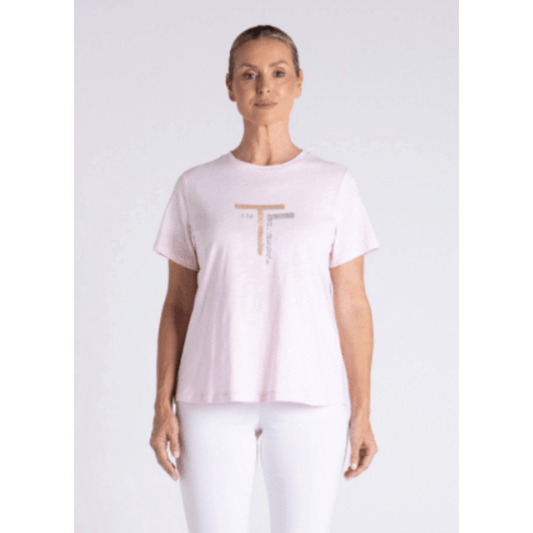 Milly Crew Neck T-Shirt | Soft Pink