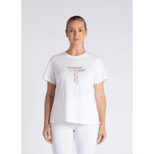 Milly Crew Neck T-Shirt | White
