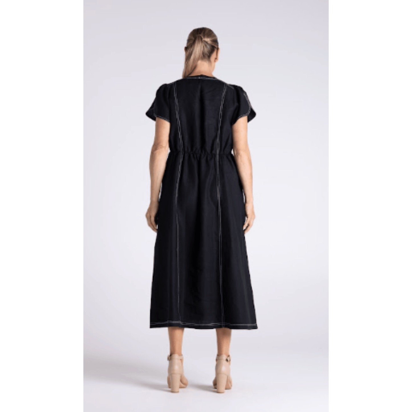Mary Midi Dress | Black