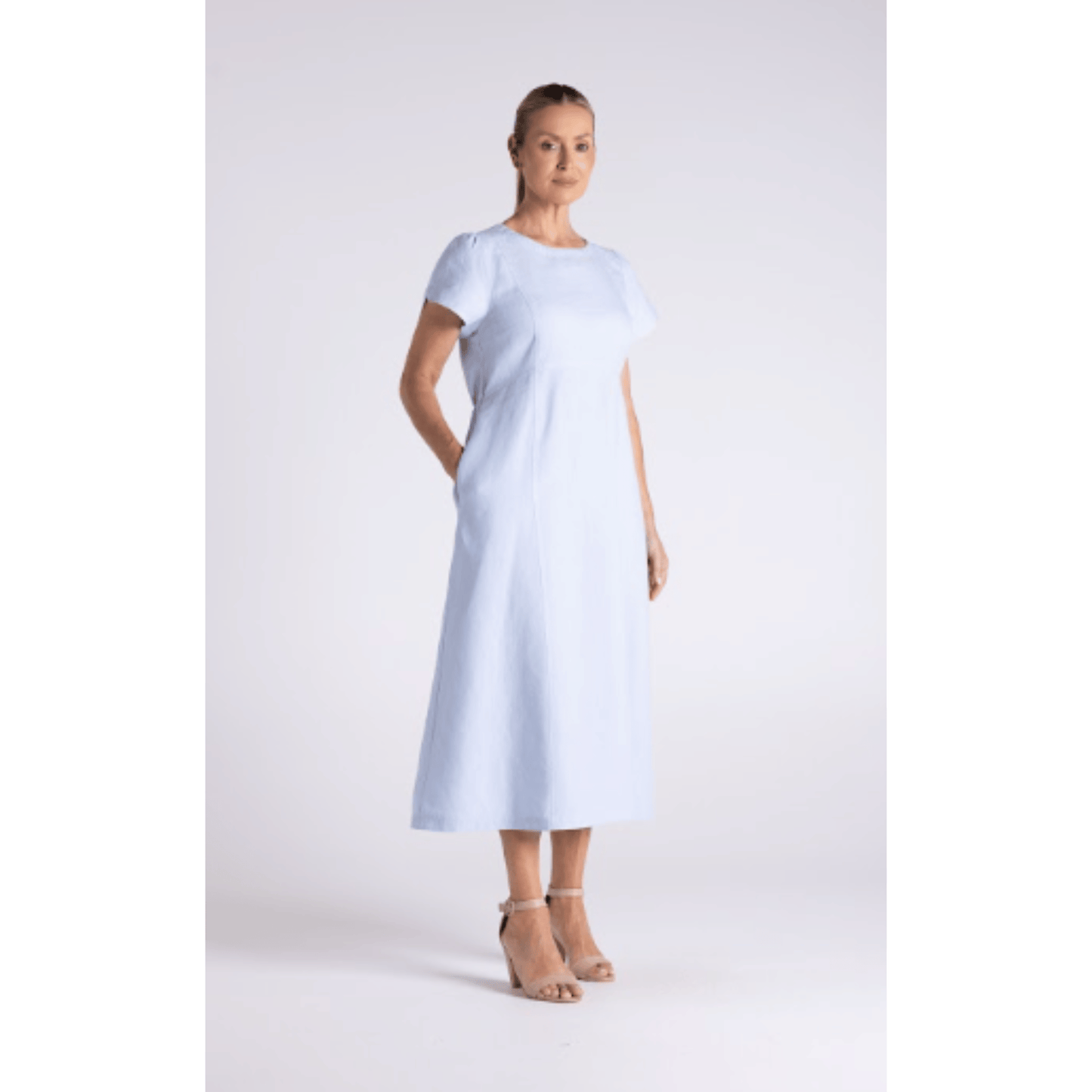 Mary Midi Dress | Cornflower