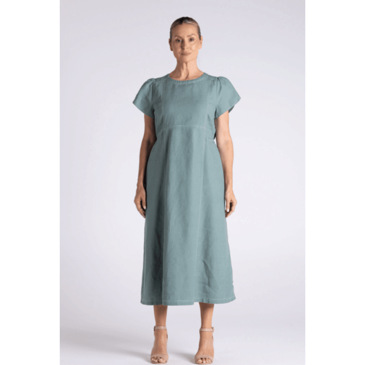 Mary Midi Dress | Frosted Fern