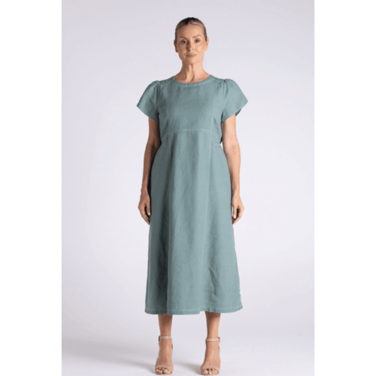Mary Midi Dress | Frosted Fern - Two T's