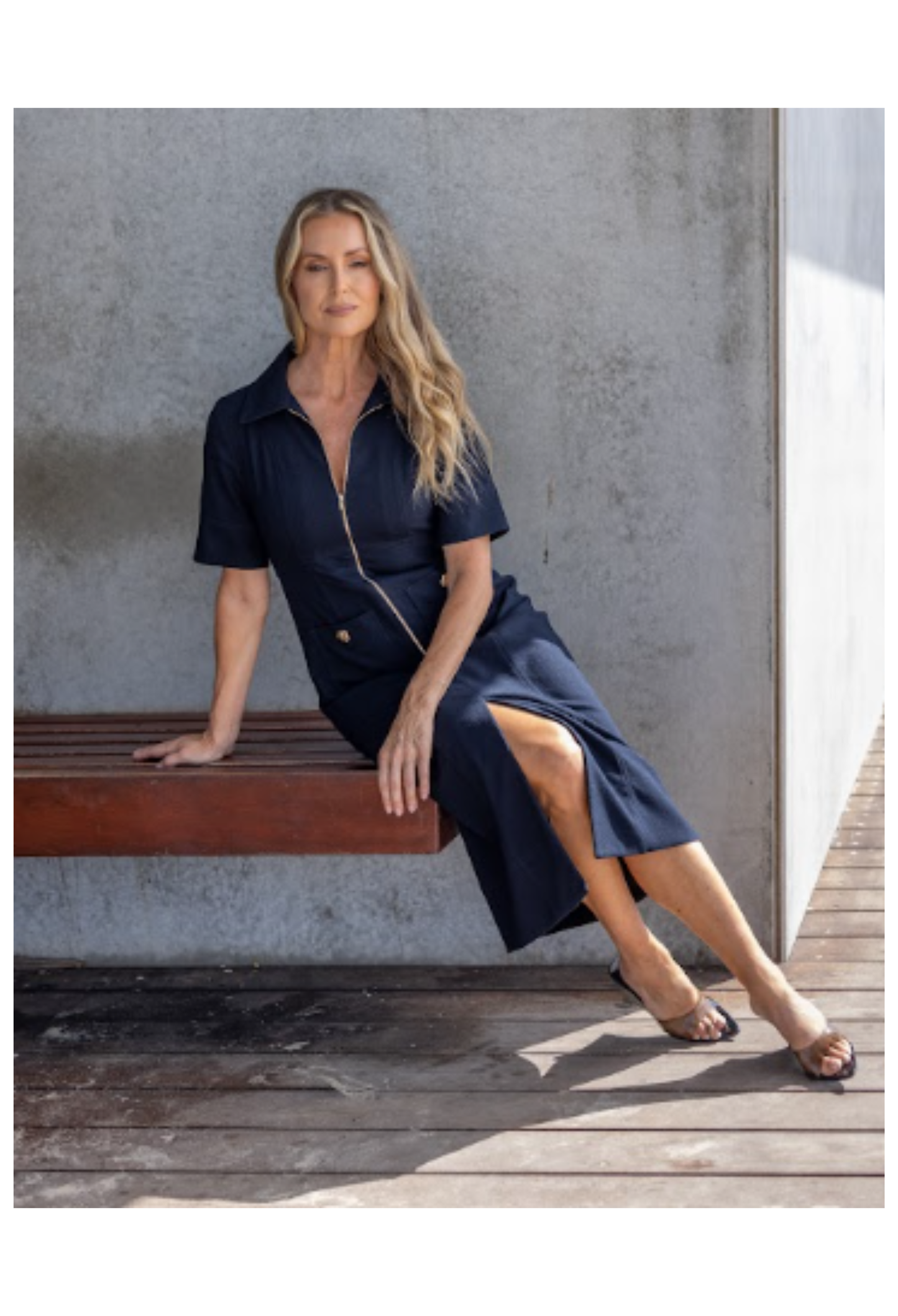Middleton Midi Dress | Navy