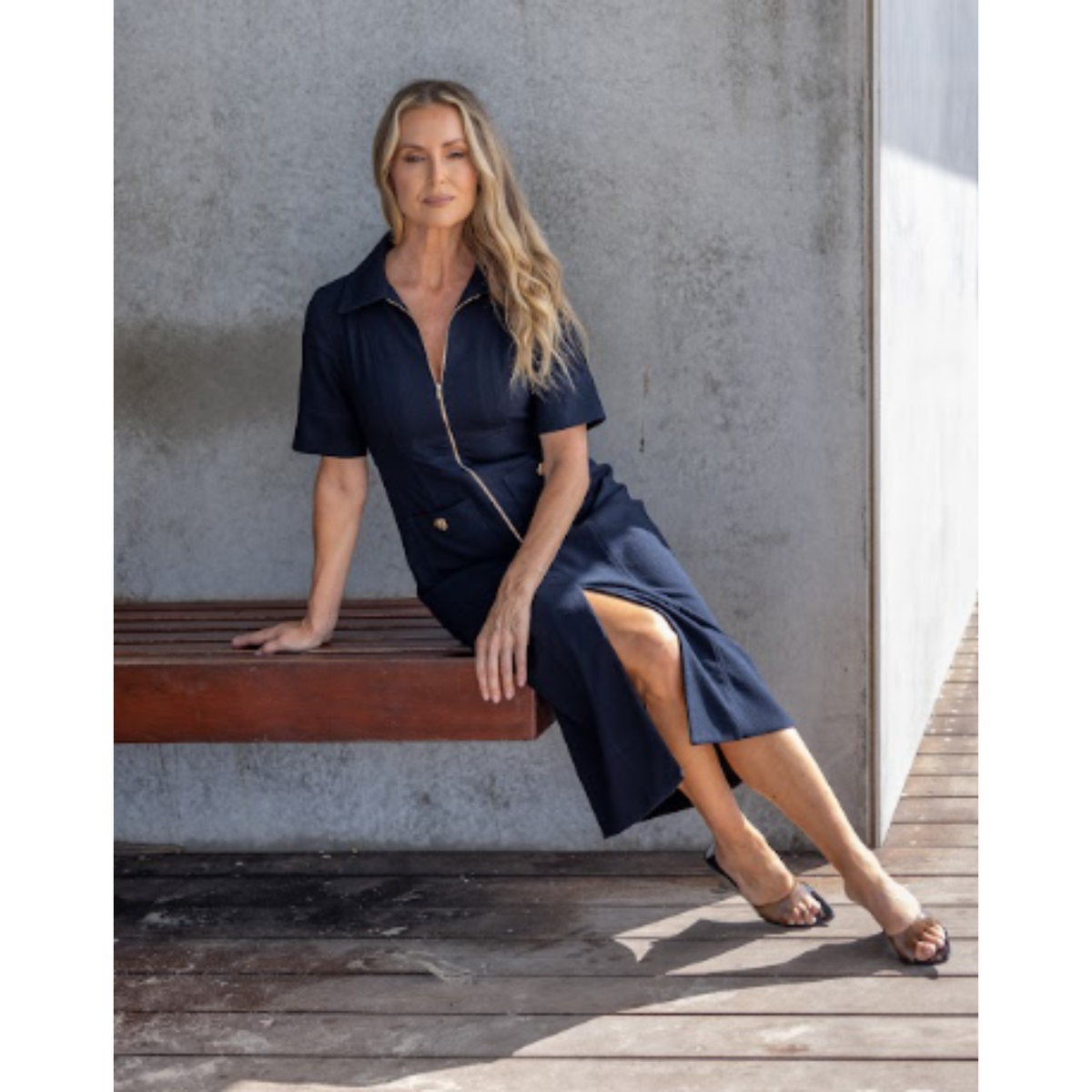 Middleton Midi Dress | Navy