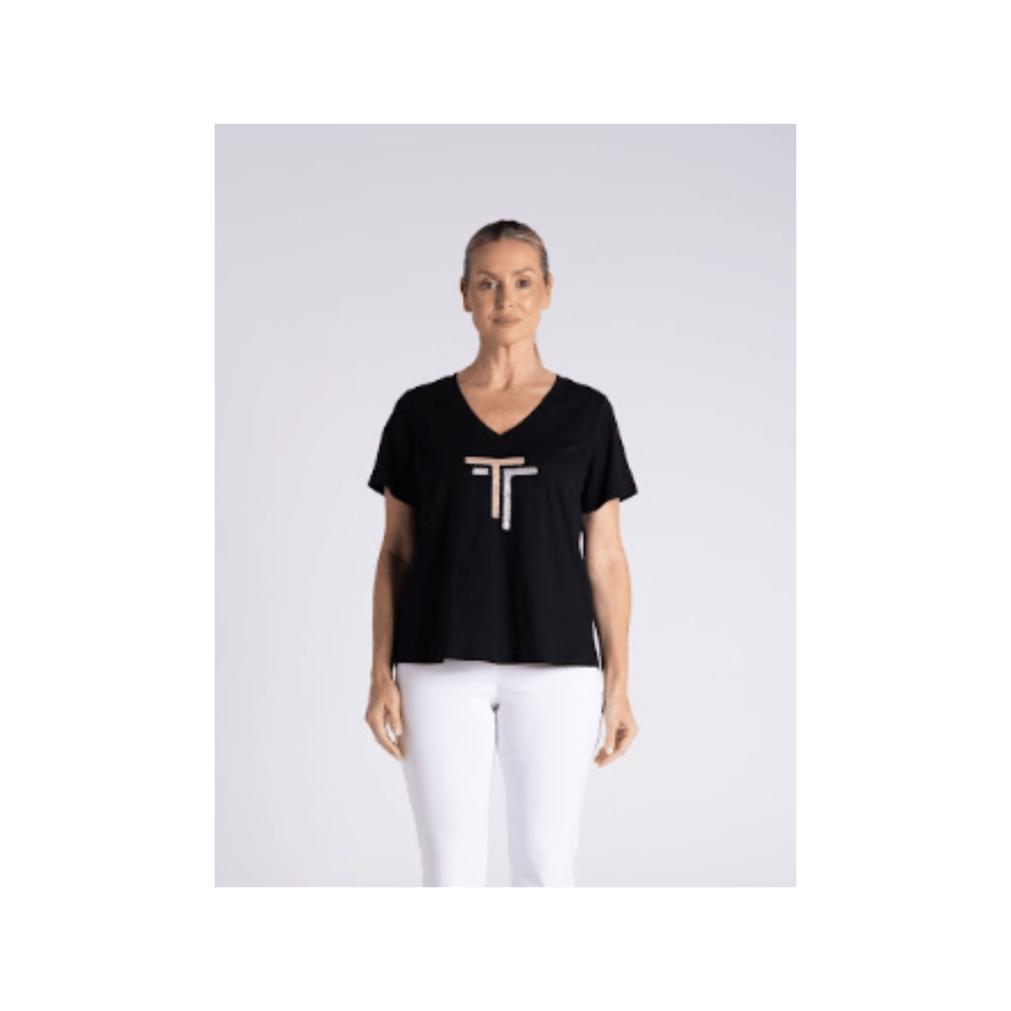 Hartley V-Neck T-Shirt | Black