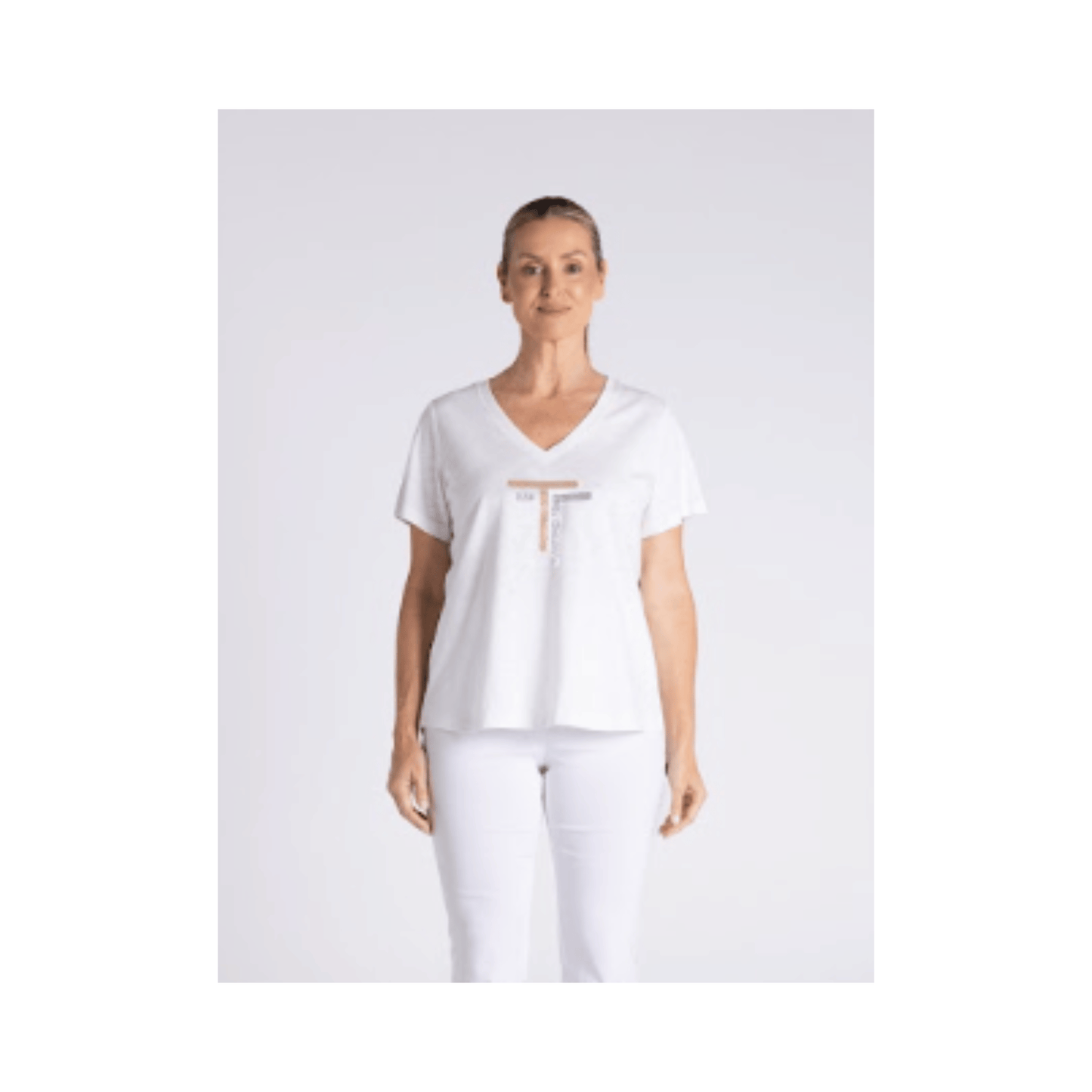 Hartley V-Neck T-Shirt | White