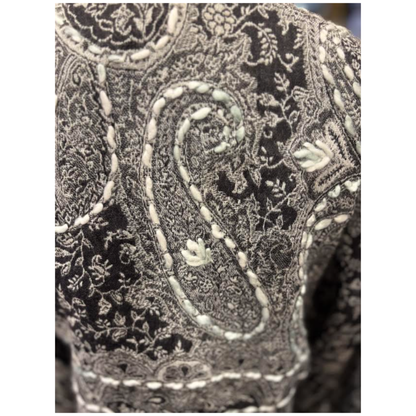 Kashmiri Wool Jacket | Black & White