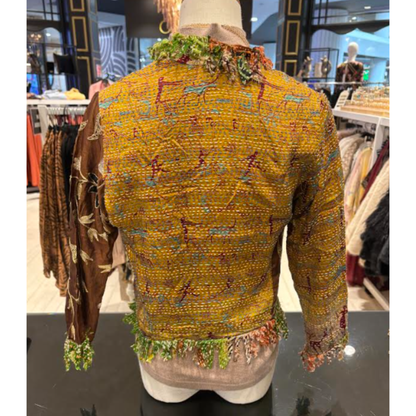 Posh Patch Silk Jacket | Earth