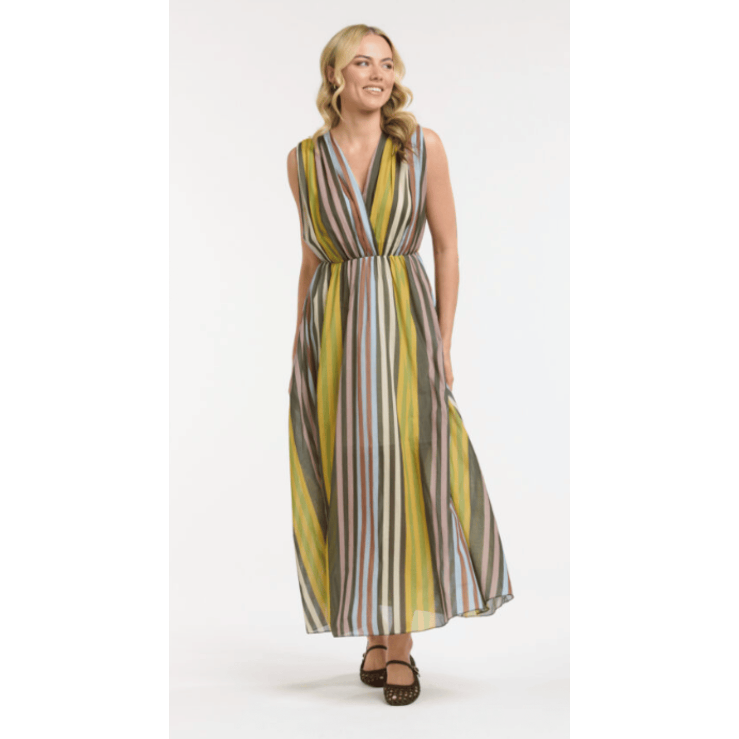Liguria Dress | Multi Stripe | Urban Luxury