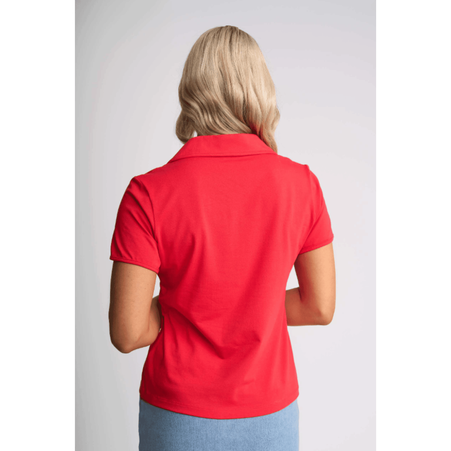Kit Polo Top | Raspberry